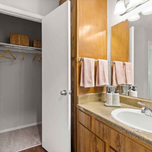 Bathroom and closet