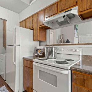 Stove in kitchen