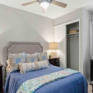 spacious bedroom