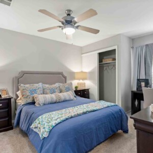spacious bedroom